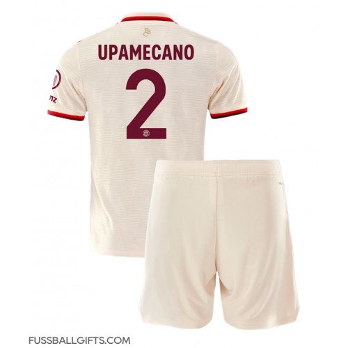 Bayern Munich Dayot Upamecano #2 Fußballbekleidung 3rd trikot Kinder 2024-25 Kurzarm (+ kurze hosen)